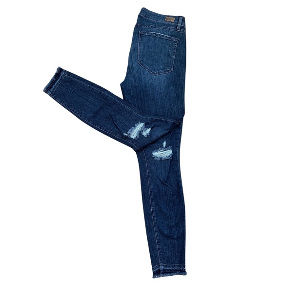 PAIGE Verdugo Ankle Ripped Jeans | Size 30 - Picture 3 of 5